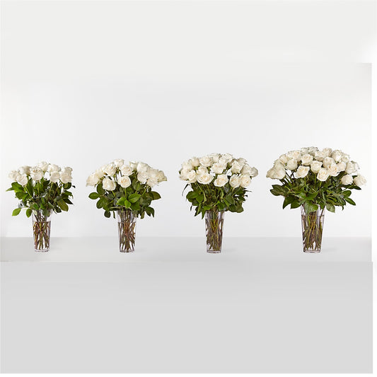 Long Stem White Rose Bouquet – KAY'S FLORAL AFFAIR, Monett MO