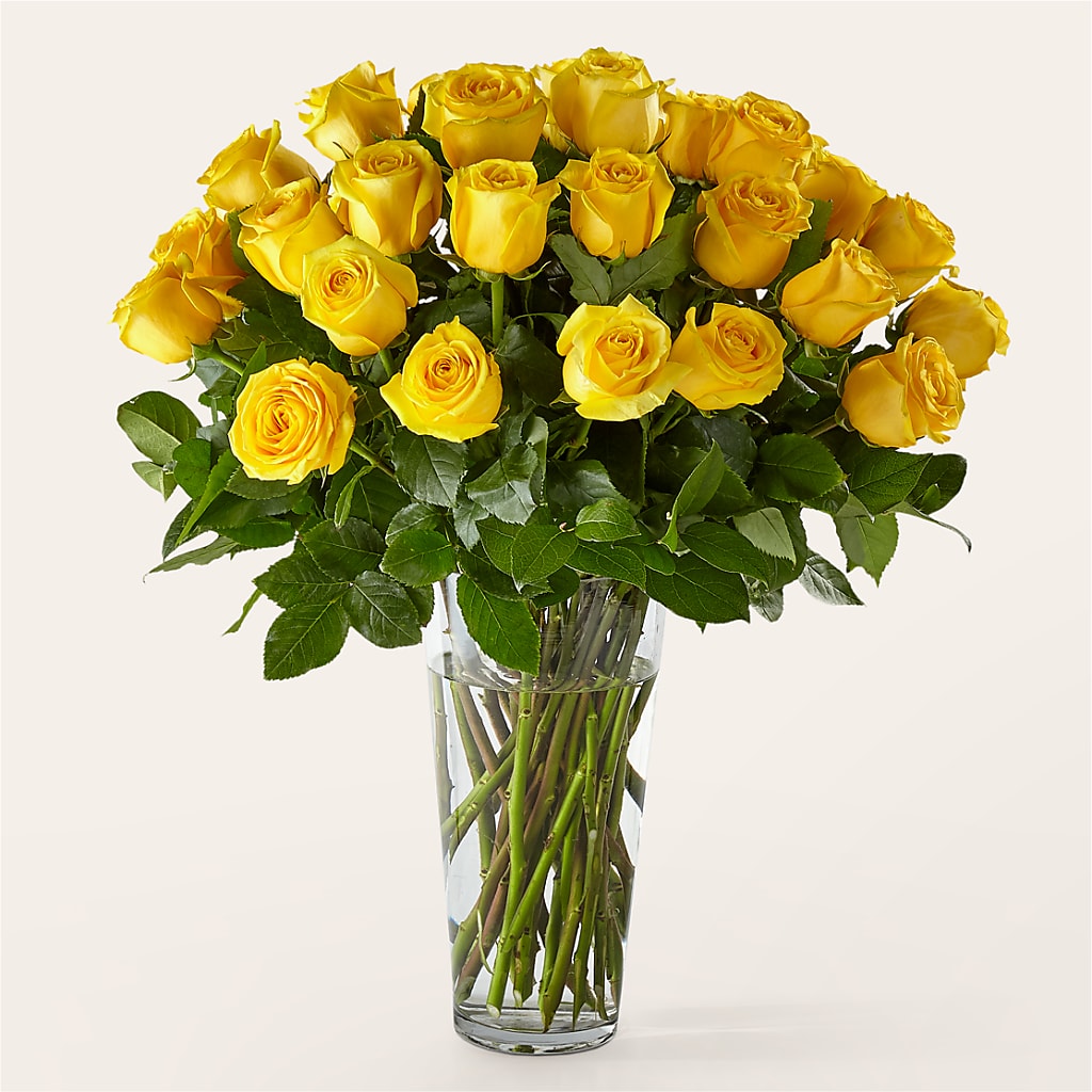 Long Stem Yellow Rose Bouquet – KAY'S FLORAL AFFAIR, Monett MO