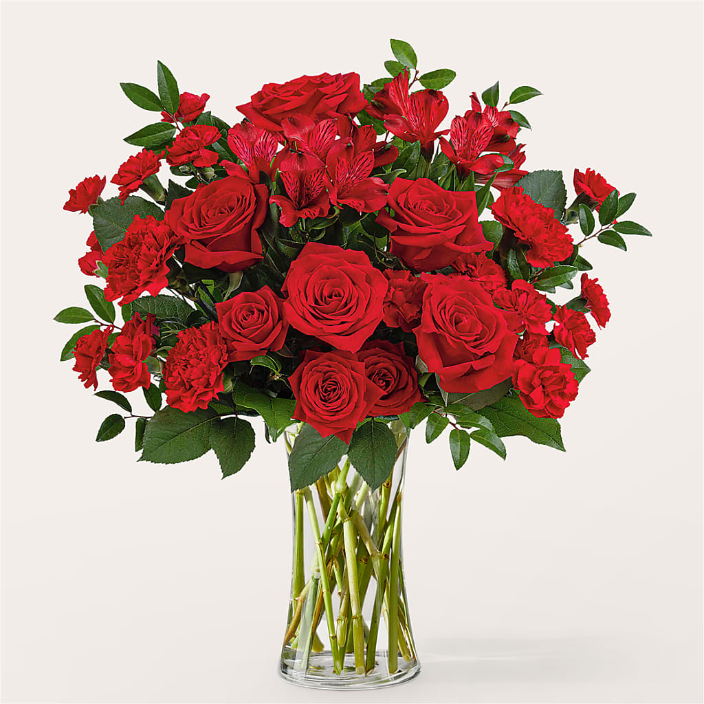 Brilliant Ruby Bouquet – KAY'S FLORAL AFFAIR, Monett MO