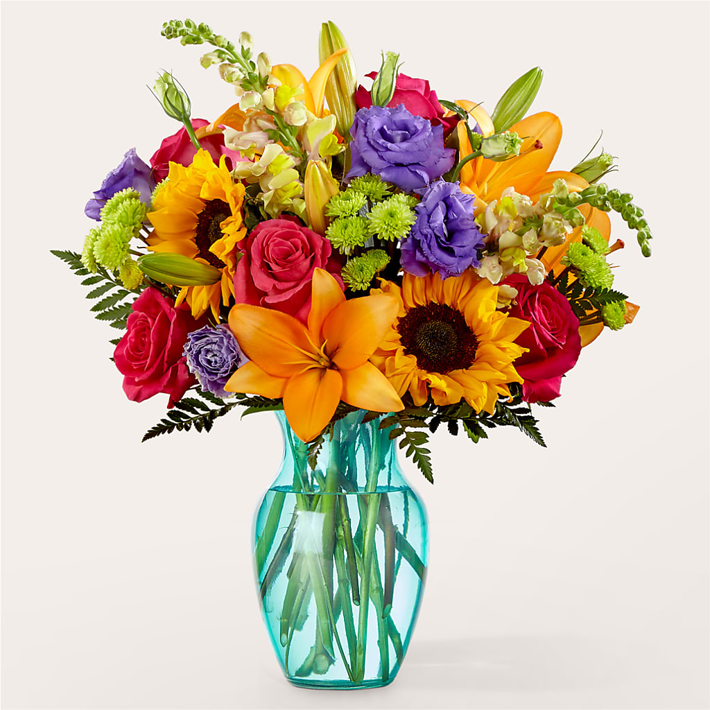 Double Rainbow Bouquet – KAY'S FLORAL AFFAIR, Monett MO