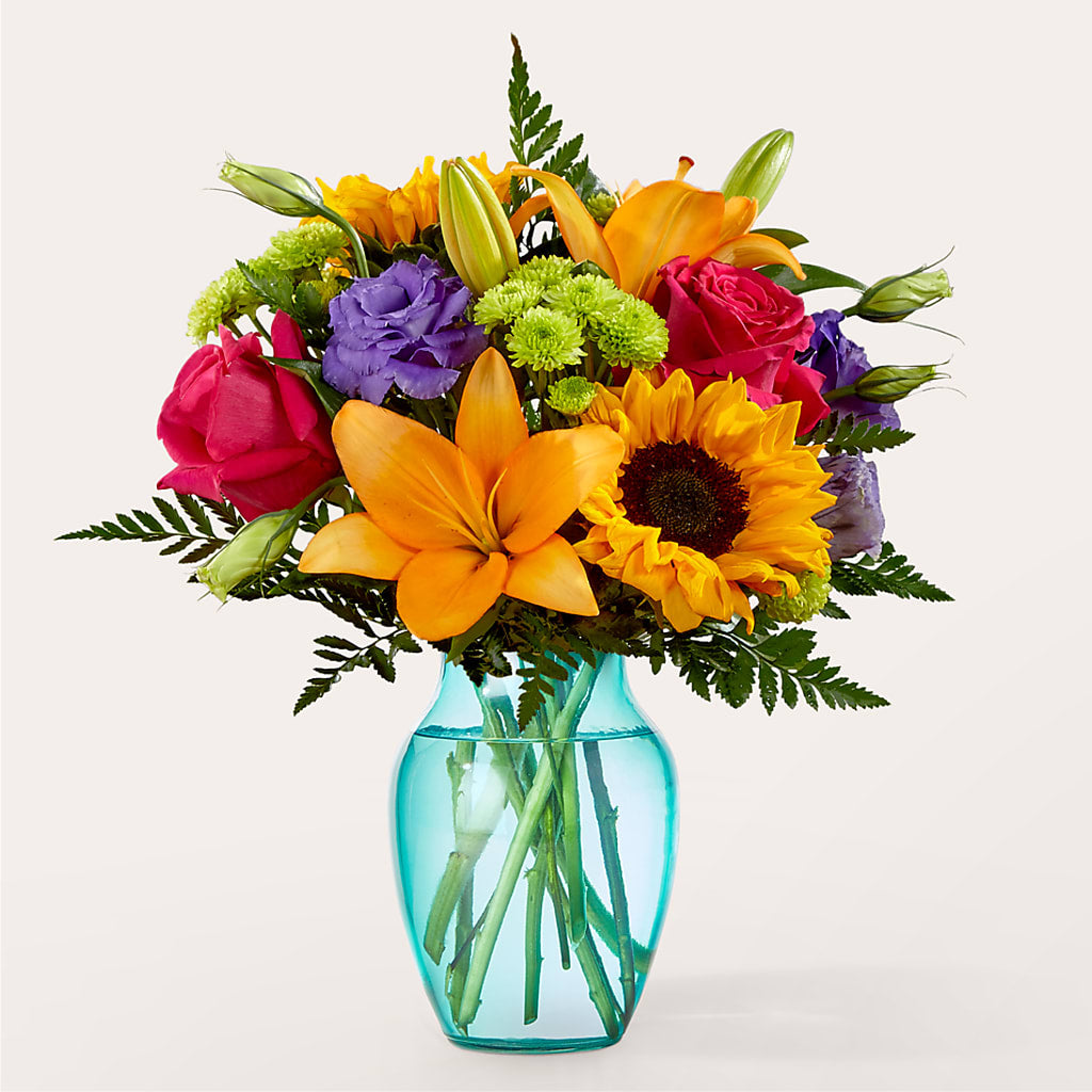 Double Rainbow Bouquet – KAY'S FLORAL AFFAIR, Monett MO
