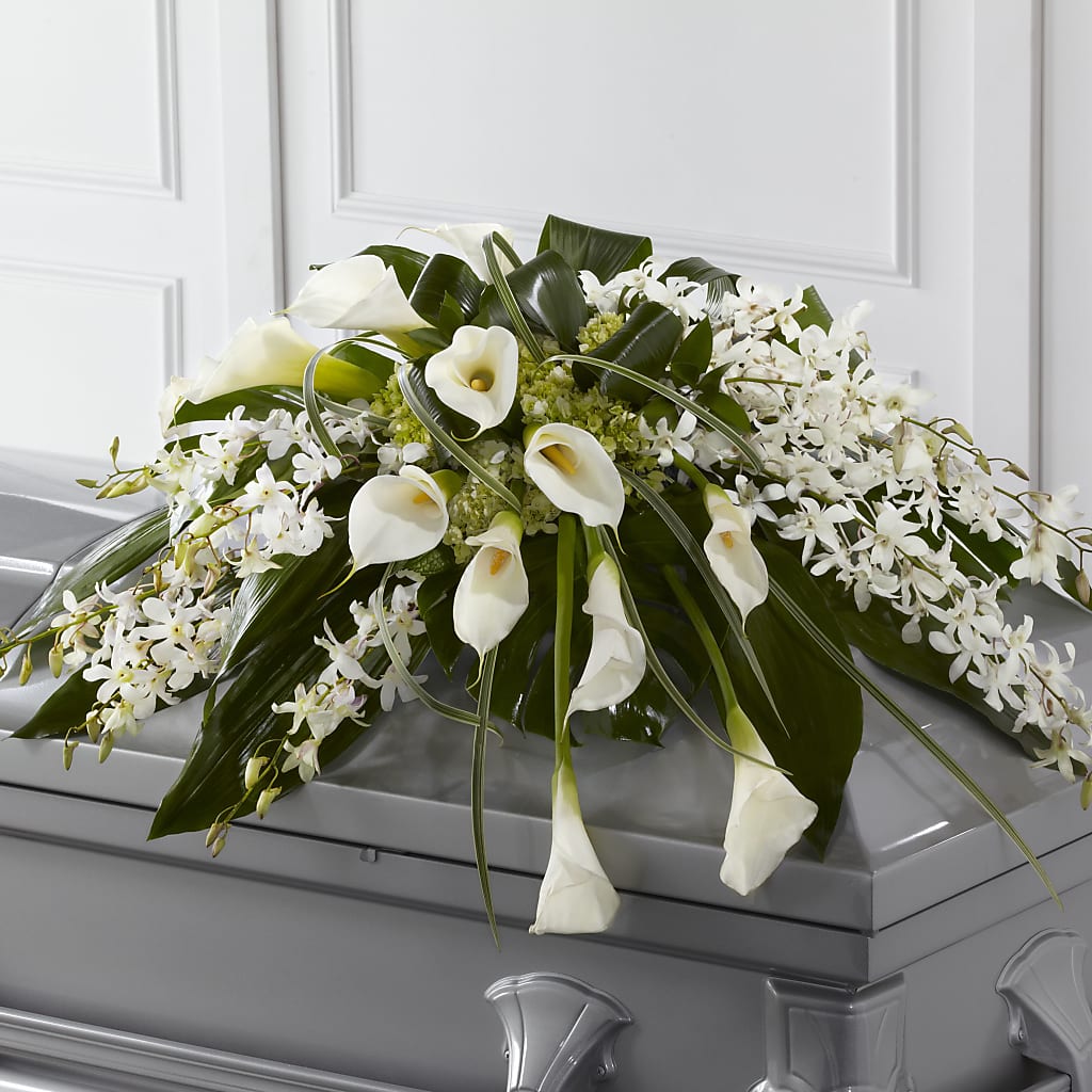 Angel Wings Casket Spray – KAY'S FLORAL AFFAIR, Monett MO