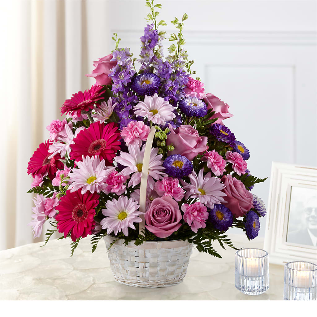 Pastel Peace Basket – KAY'S FLORAL AFFAIR, Monett MO