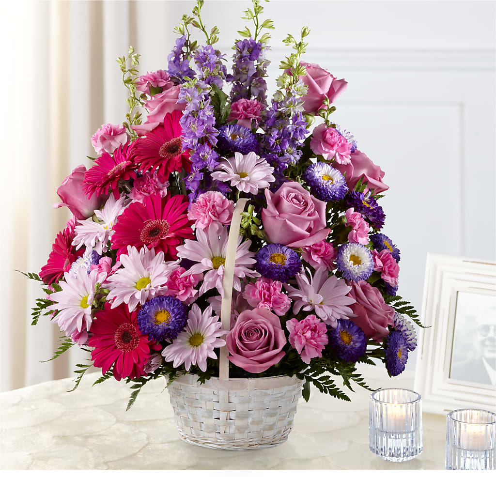 Pastel Peace Basket – KAY'S FLORAL AFFAIR, Monett MO