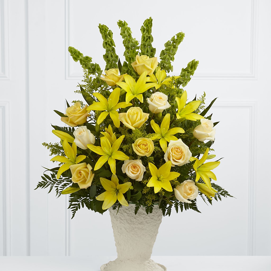 Golden Memories Arrangement – KAY'S FLORAL AFFAIR, Monett MO