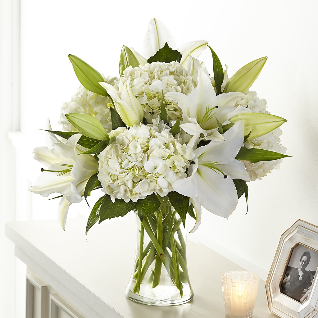 Compassionate Lily Bouquet – KAY'S FLORAL AFFAIR, Monett MO