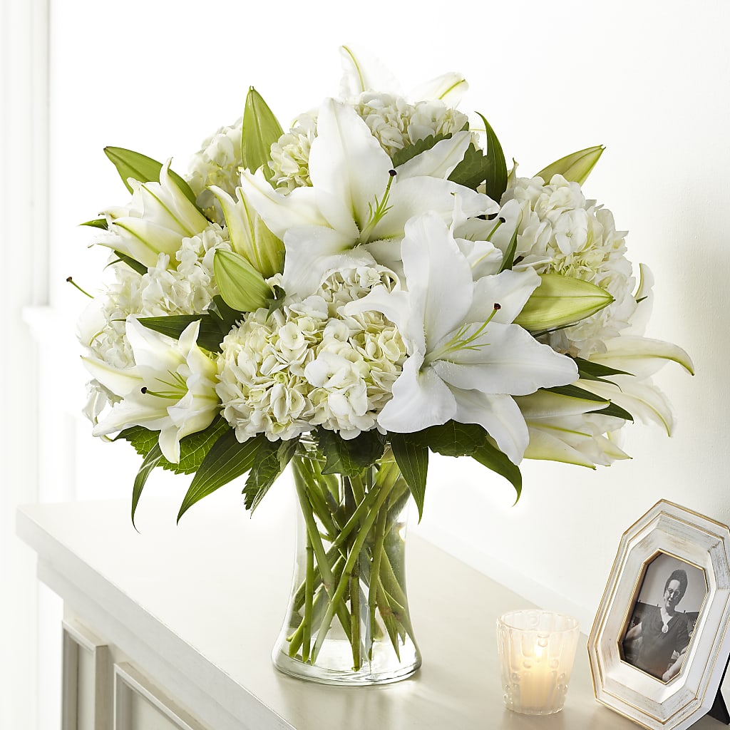 Compassionate Lily Bouquet – KAY'S FLORAL AFFAIR, Monett MO