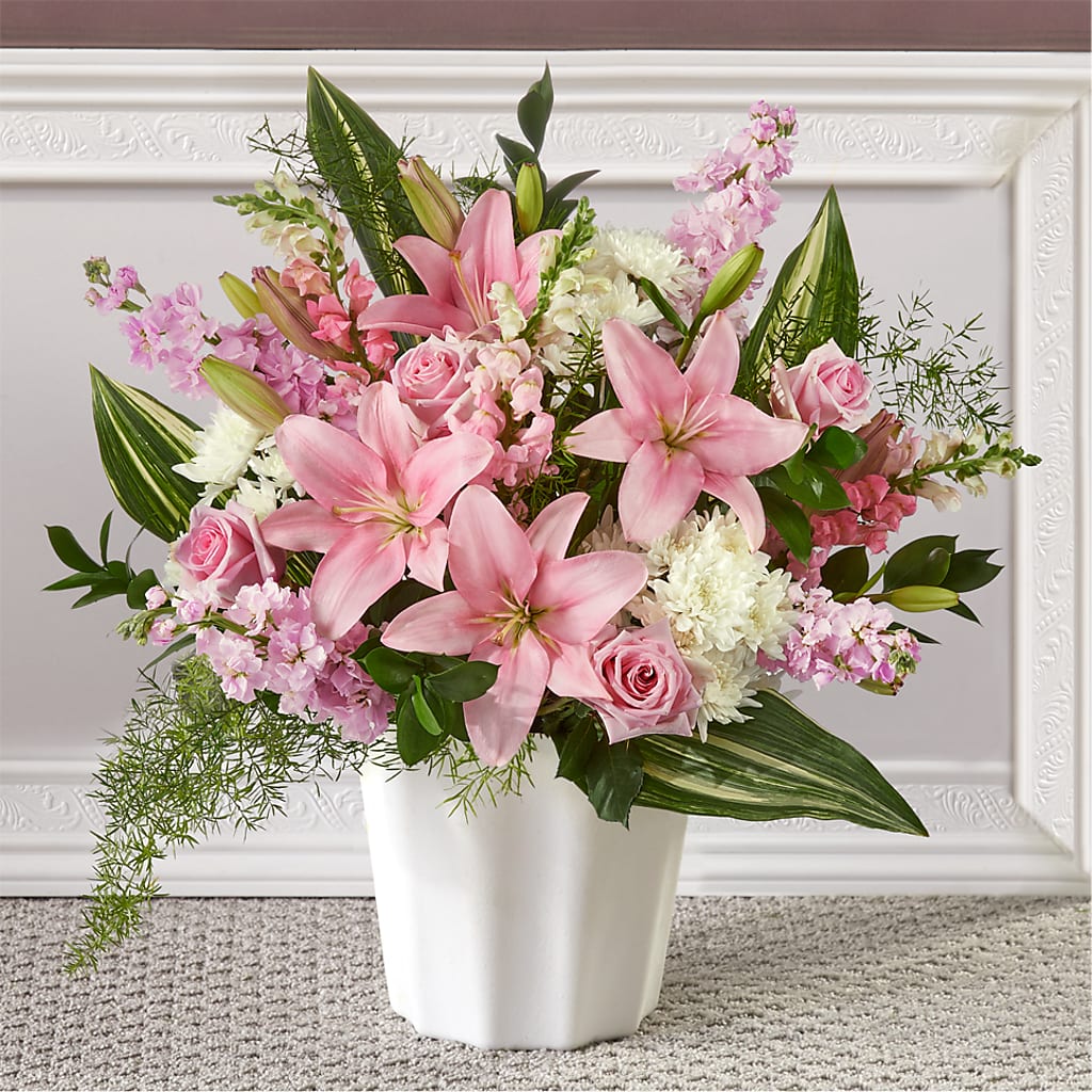 Simply Serene Floor Basket – KAY'S FLORAL AFFAIR, Monett MO