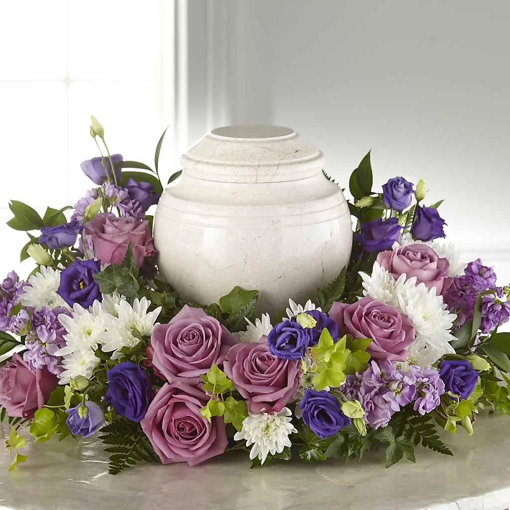 Blooming Sympathy Cremation Adornment – KAY'S FLORAL AFFAIR, Monett MO