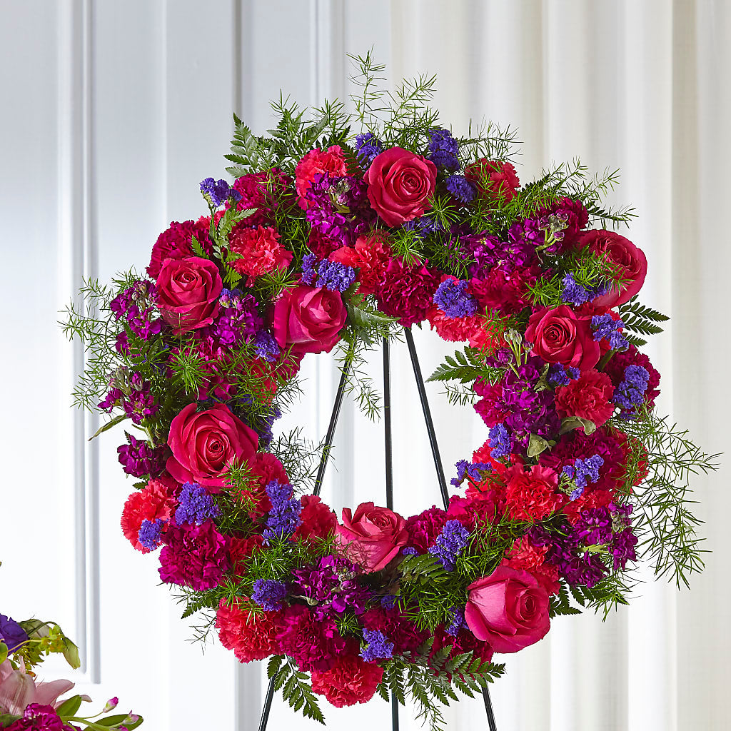 Calming Colors Wreath – KAY'S FLORAL AFFAIR, Monett MO
