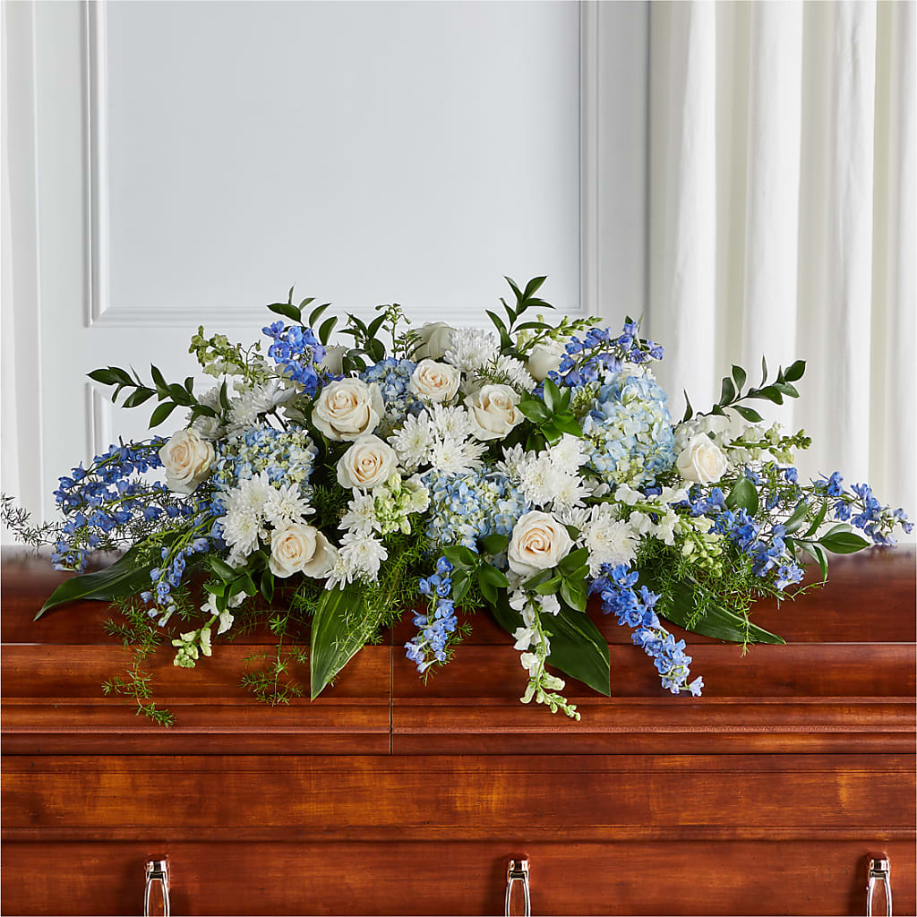 Timeless Essence Casket Spray – KAY'S FLORAL AFFAIR, Monett MO