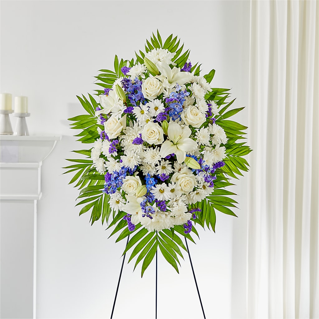 At Rest Standing Spray – KAY'S FLORAL AFFAIR, Monett MO