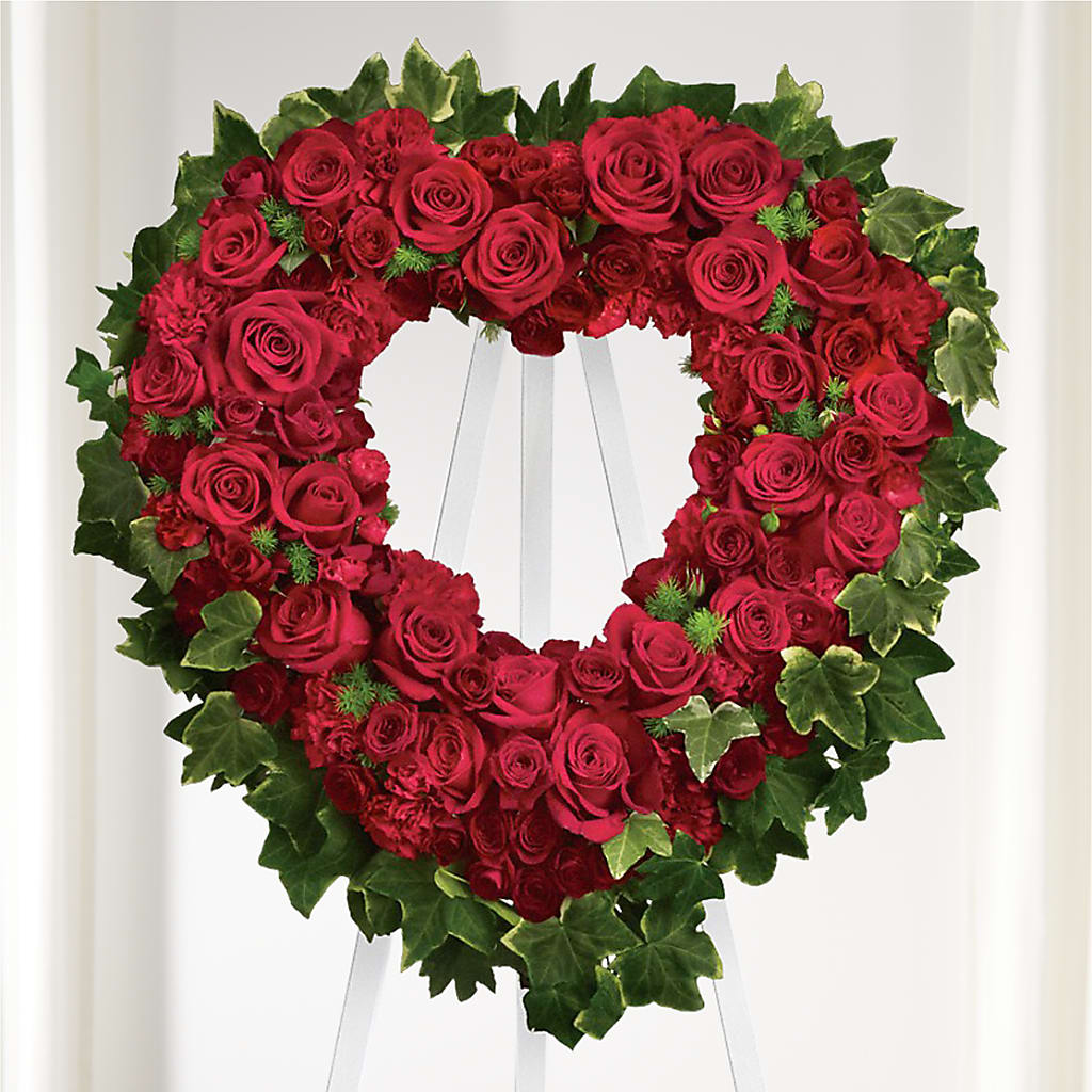 Wholehearted Standing Spray – KAY'S FLORAL AFFAIR, Monett MO
