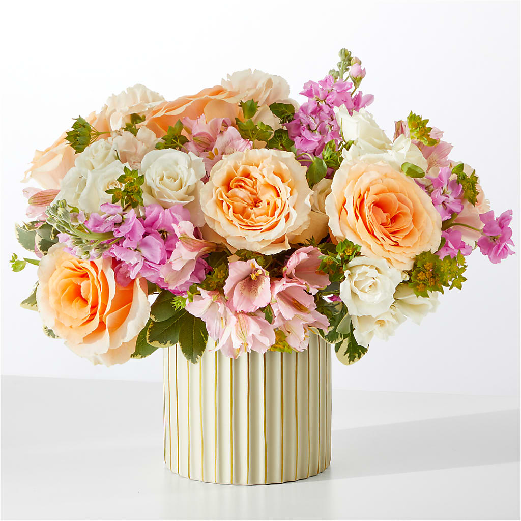 Paradise Bouquet with Ivory Vase – KAY'S FLORAL AFFAIR, Monett MO
