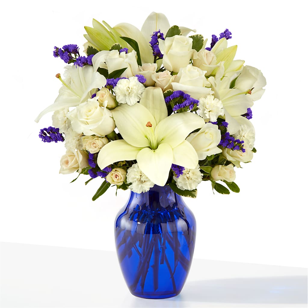 Sapphire Rush Bouquet – KAY'S FLORAL AFFAIR, Monett MO