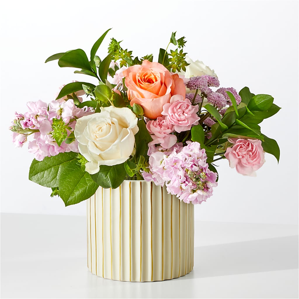 French Market Bouquet with Ivory Vase – KAY'S FLORAL AFFAIR, Monett MO