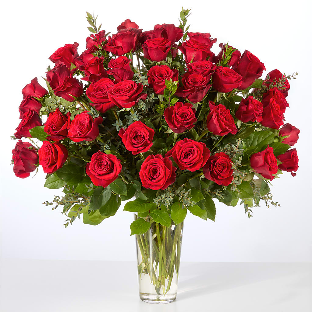 Forever Yours Fifty Stem Red Rose Bouquet – KAY'S FLORAL AFFAIR, Monett MO