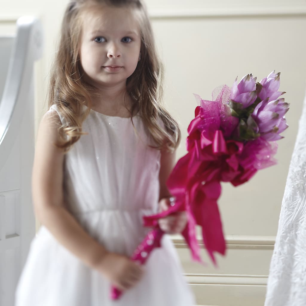 Sparkle Pink Flower Girl Bouquet – KAY'S FLORAL AFFAIR, Monett MO