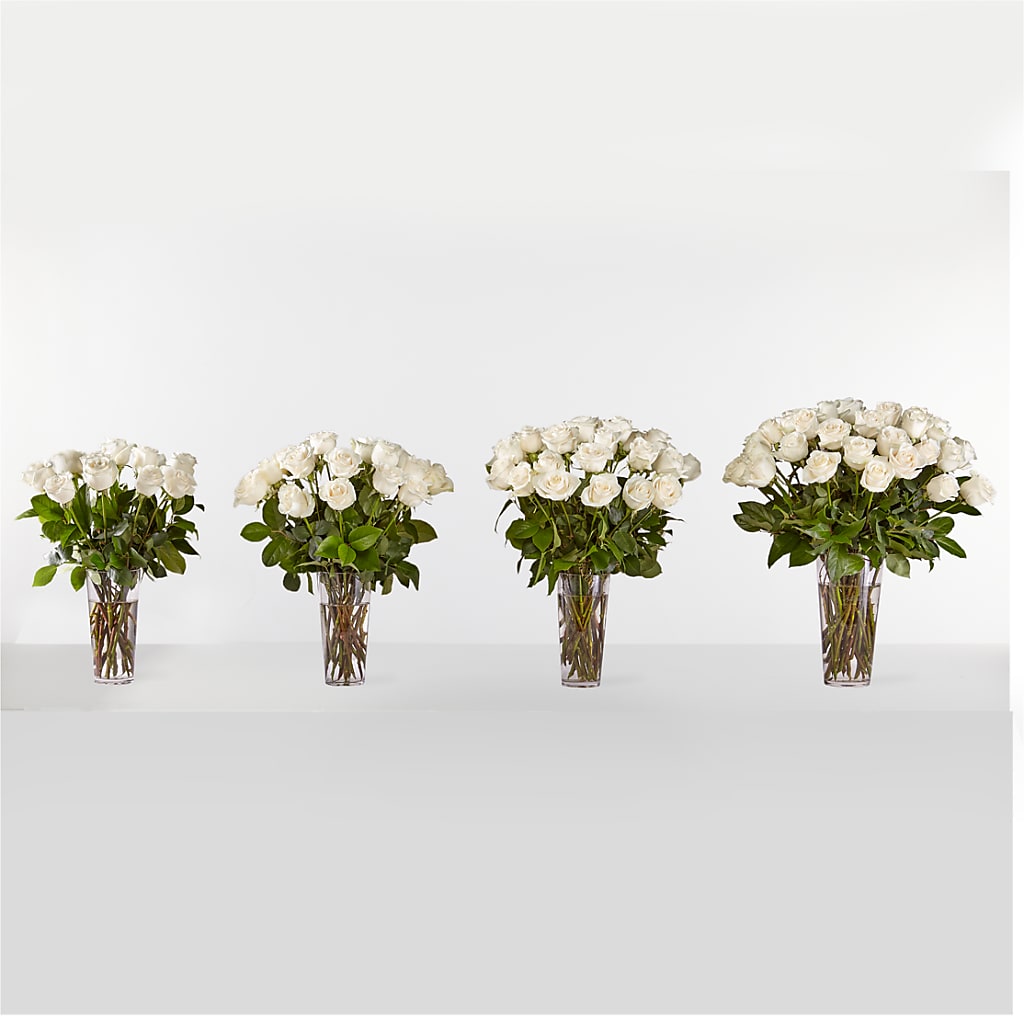 Long Stem White Rose Bouquet – KAY'S FLORAL AFFAIR, Monett MO
