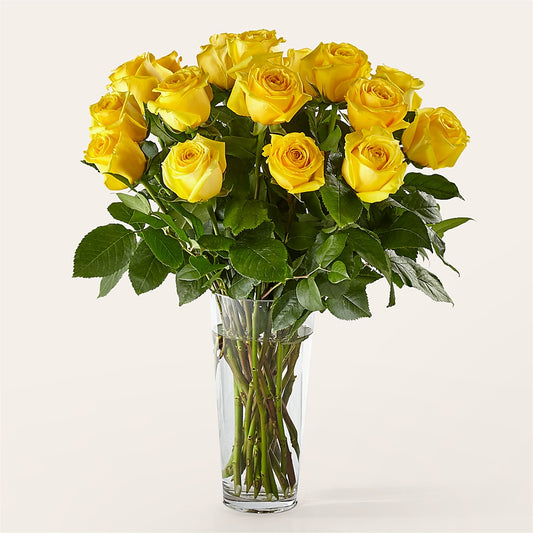 Long Stem Yellow Rose Bouquet – KAY'S FLORAL AFFAIR, Monett MO