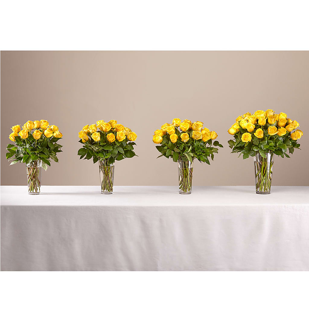 Long Stem Yellow Rose Bouquet – KAY'S FLORAL AFFAIR, Monett MO