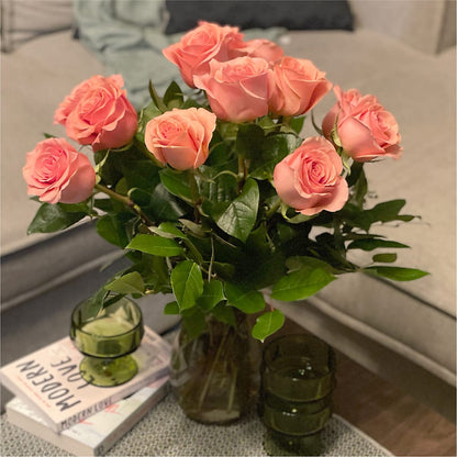 Long Stem Pink Rose Bouquet – KAY'S FLORAL AFFAIR, Monett MO