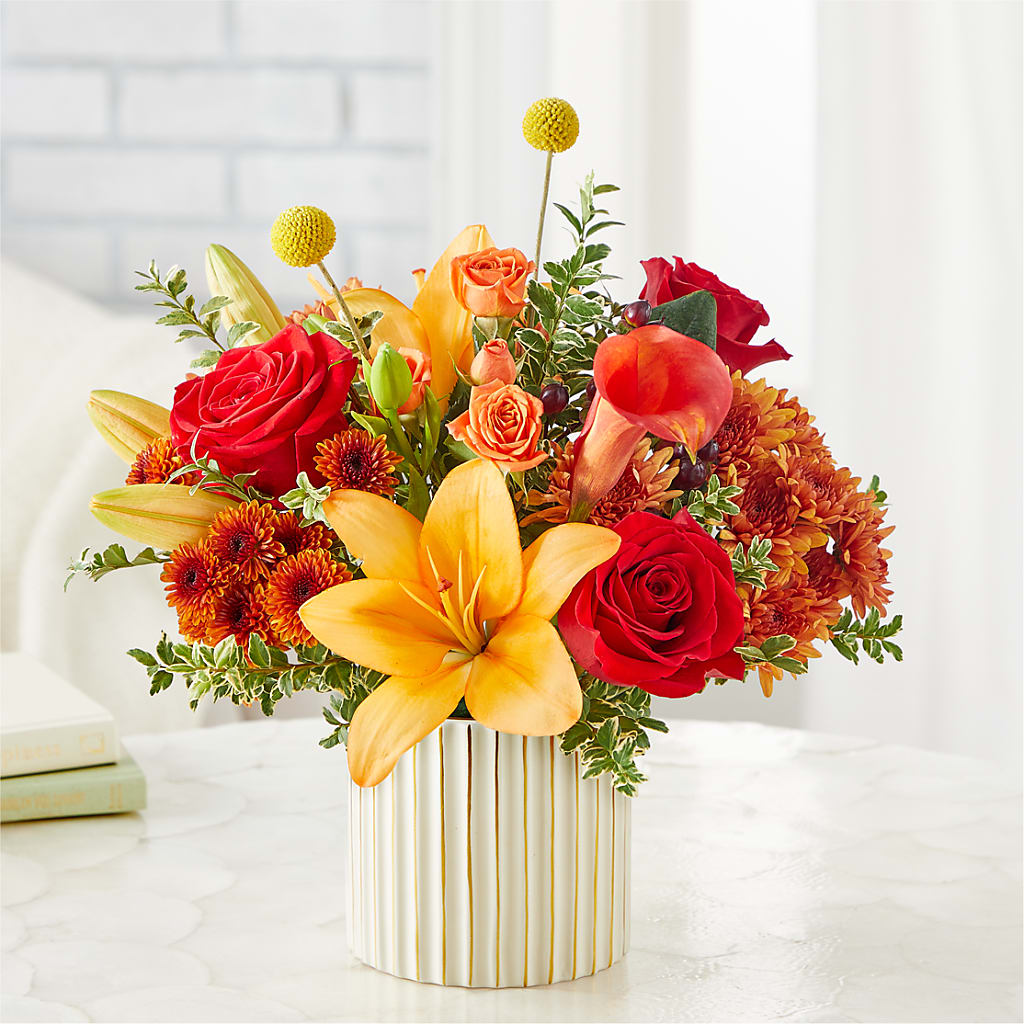 Scarlet Skies Bouquet – KAY'S FLORAL AFFAIR, Monett MO