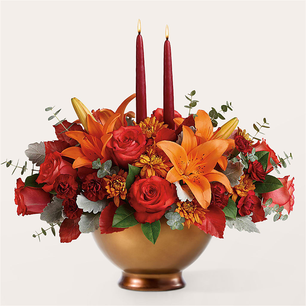 Fruits of Fall Centerpiece – KAY'S FLORAL AFFAIR, Monett MO
