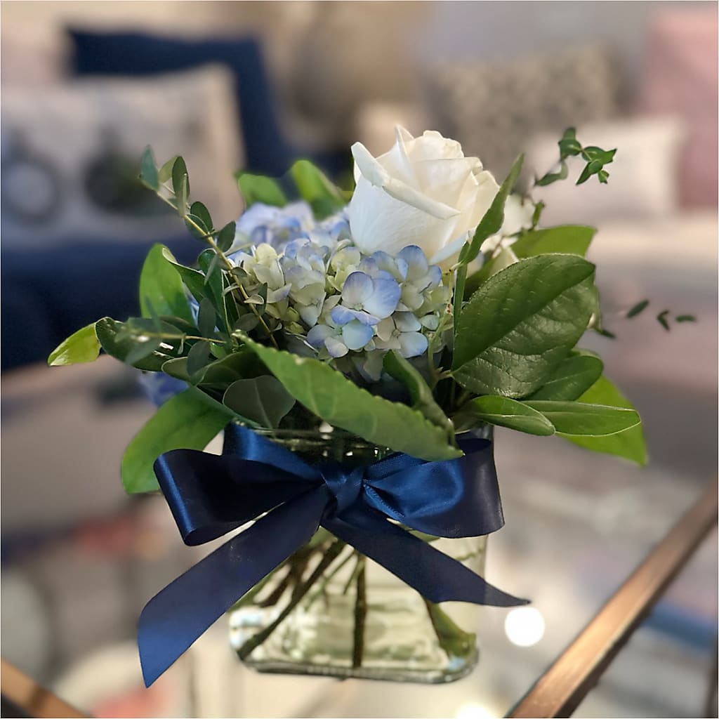 Sky Blue Delight Bouquet – KAY'S FLORAL AFFAIR, Monett MO