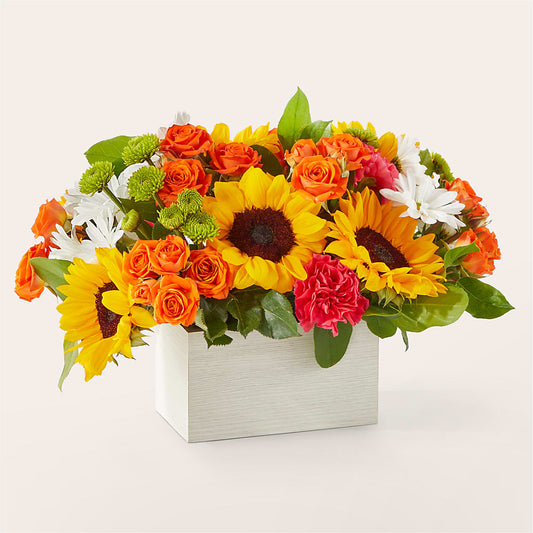 Sun-drenched Blooms Box Bouquet – KAY'S FLORAL AFFAIR, Monett MO