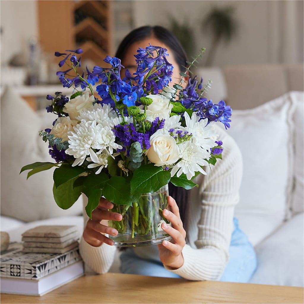 Cerulean Waves Bouquet – KAY'S FLORAL AFFAIR, Monett MO