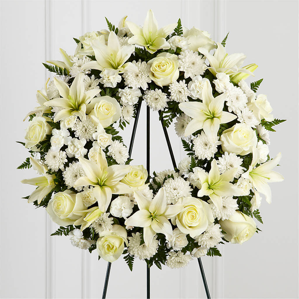 Treasured Tribute Wreath – KAY'S FLORAL AFFAIR, Monett MO