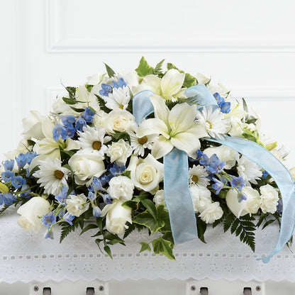 Tender Treasure Casket Spray – KAY'S FLORAL AFFAIR, Monett MO
