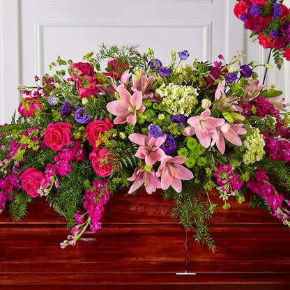 Radiant Tribute Casket Spray – KAY'S FLORAL AFFAIR, Monett MO