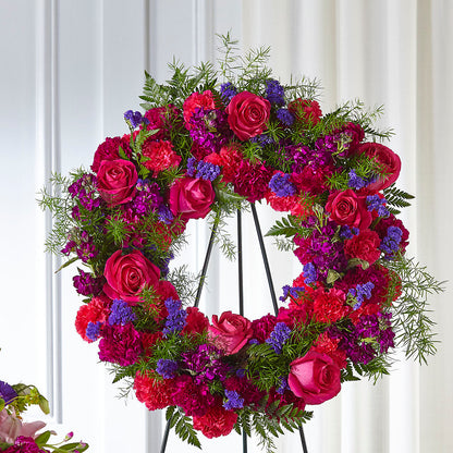 Calming Colors Wreath – KAY'S FLORAL AFFAIR, Monett MO