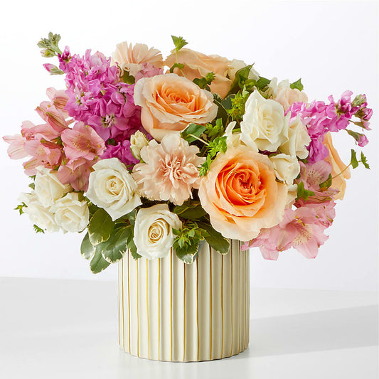 Paradise Bouquet with Ivory Vase – KAY'S FLORAL AFFAIR, Monett MO