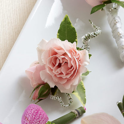 Pink Spray Rose Boutonniere – KAY'S FLORAL AFFAIR, Monett MO