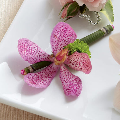 Pink Mokara Boutonniere – KAY'S FLORAL AFFAIR, Monett MO