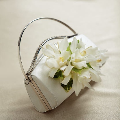 White Purse Decor – KAY'S FLORAL AFFAIR, Monett MO